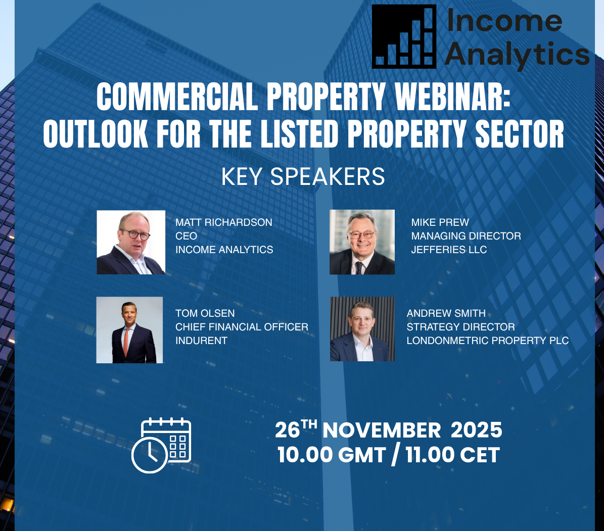 Income Analytics Commercial Property Webinar: The Outlook for the Listed Property Sector